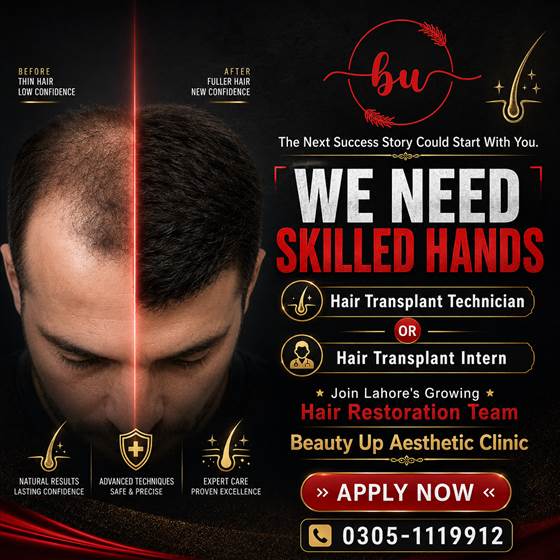 Beauty Up Aesthetic Clinic Recruitment Ad