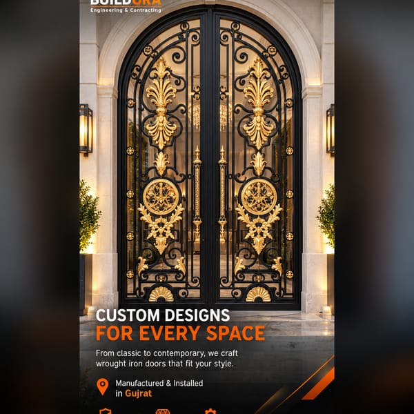 Buildora Modern Estate Perimeter Security Gate