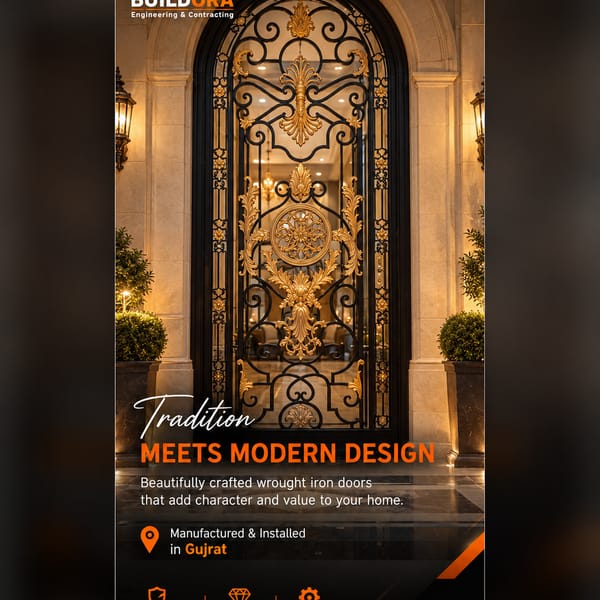 Buildora Palatial Double-Swing Archway Entrance Gate