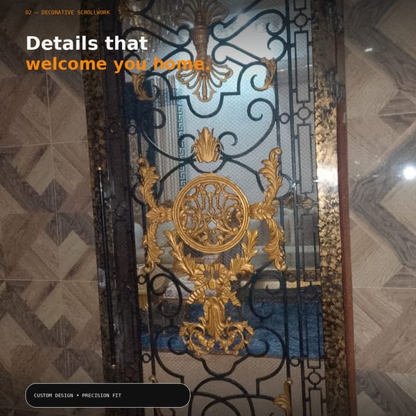 Buildora Classical Italian Scrollwork Main Gate