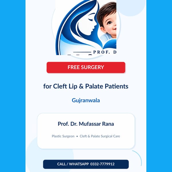 Free Cleft Lip & Palate Surgery Campaign Slide 01