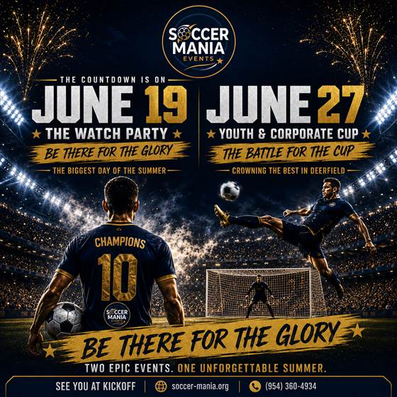 Soccer Mania Event Creative