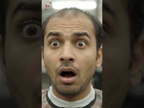 😂 نائی نے Hair Cutting کے بجائے ?? | Hair Fall Comedy | Beauty Up Aesthetics #Shorts
